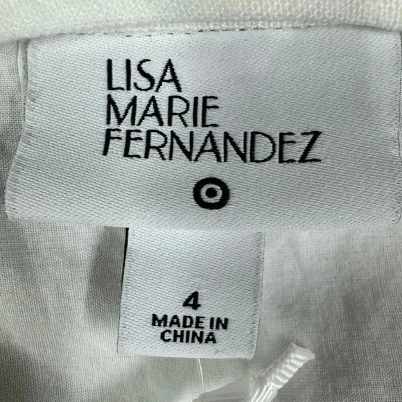 Lisa Marie Fernandez xTarget White Linen Button Up Cutout Shirtdress Size 4 - Picture 5 of 16